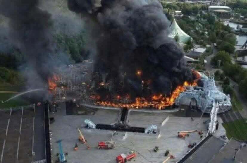 Tomorrowland Stage on Fire